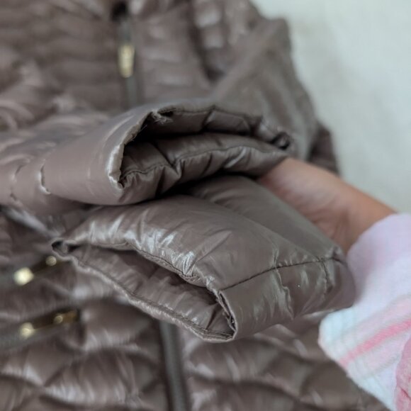 Nordstrom Via Spiga metallic puffer jacket - Picture 3 of 8